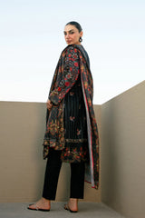 Black Printed 3PC Unstitched
