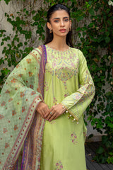 Light Green Embroidered 3PC Unstitched