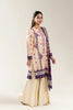 Printed Lawn-Beige Unstitched 3PC
