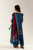 Printed Lawn-Blue Unstitched 3PC
