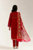 Printed Lawn-Maroon Unstitched 3PC