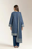 Printed Lawn-N Blue Unstitched 3PC