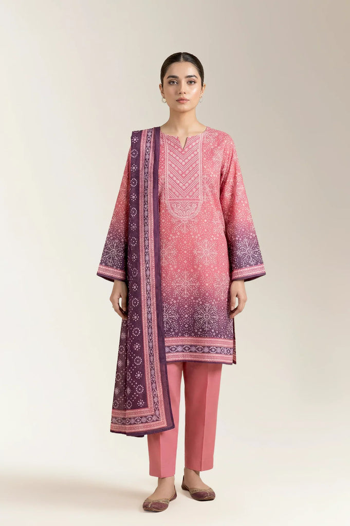 Printed Unstitched 3PC