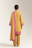 Printed Lawn-Mustard Unstitched 3PC