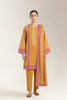 Printed Lawn-Mustard Unstitched 3PC