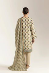 Printed Unstitched 3PC