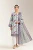 Printed Lawn-Mint Unstitched 3PC