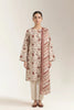 Printed Lawn-Beige Unstitched 3PC