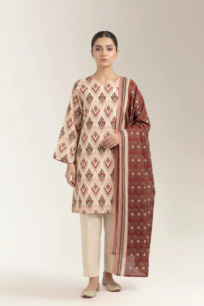 Printed Lawn-Fawn Unstitched 3PC