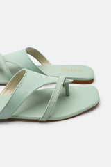 Women Sea Green Slippers