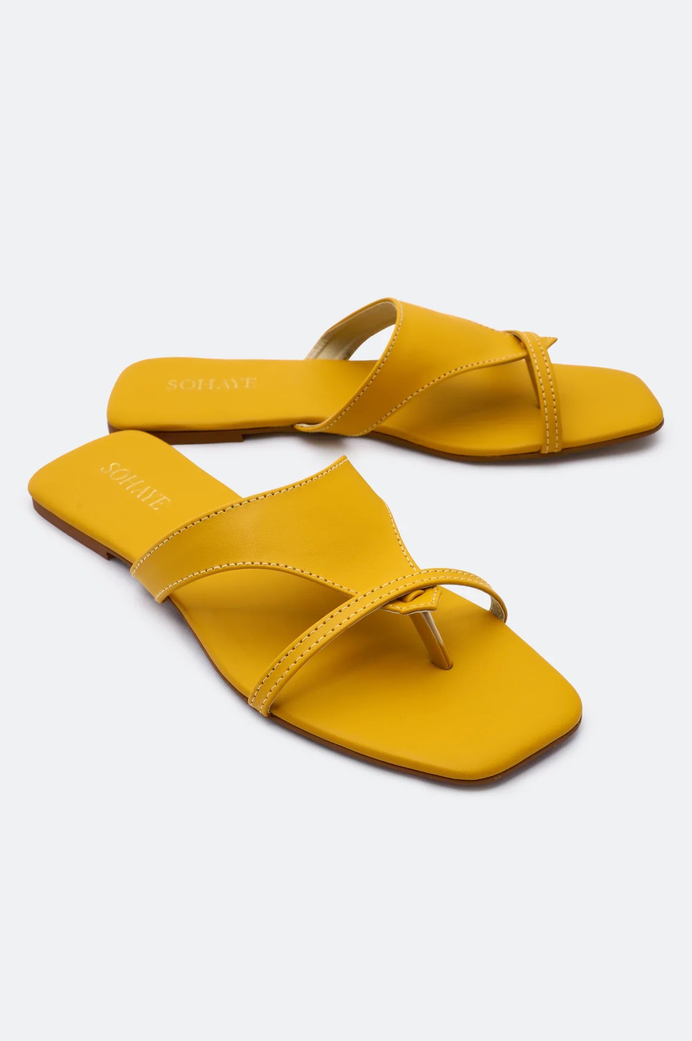 Yellow Slippers for Women From Sohaye By Diners