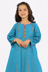 Teal Girls 2PC Suit From Sohaye By Diners