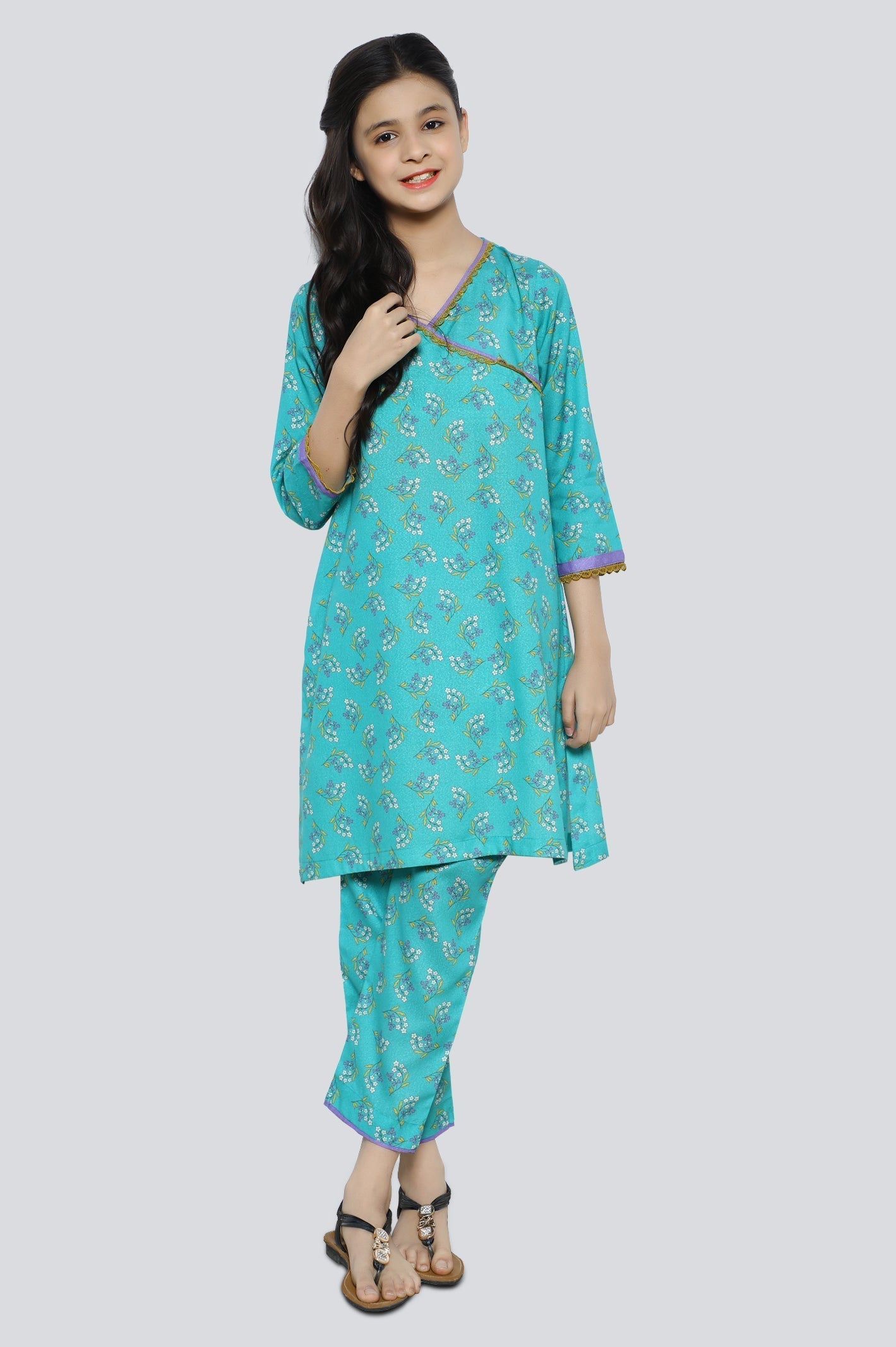 Girl's 2 Pcs Suit From Sohaye By Diners