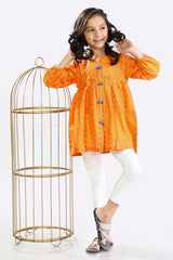 Jacquard Orange Kurti