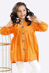 Jacquard Orange Kurti