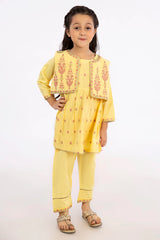 Jacquard Yellow Girls 2PC Suit