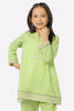 Light Green Cambric Embroidered Girls 2PC Suit From Sohaye By Diners
