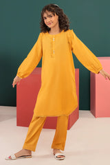 Cambric Mustard Girls 2PC Suit