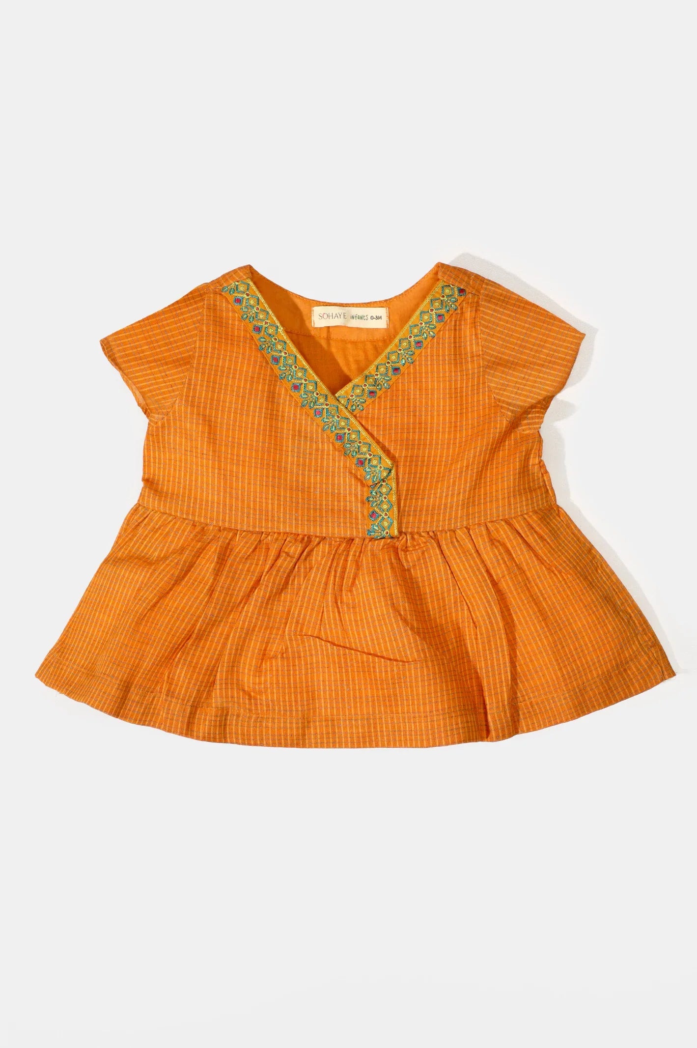 Orange Infant's Kurti From Sohaye