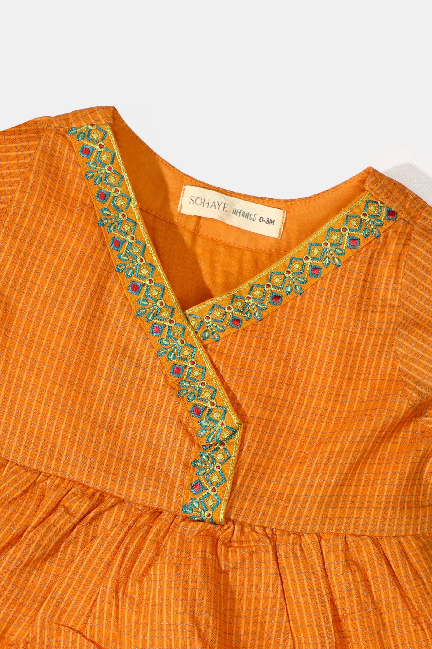 Orange Infant's Kurti From Sohaye