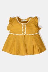 Mustard Stylised Infant Kurti