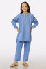 Blue Dobby Girls 2PC Suit From Sohaye By Diners