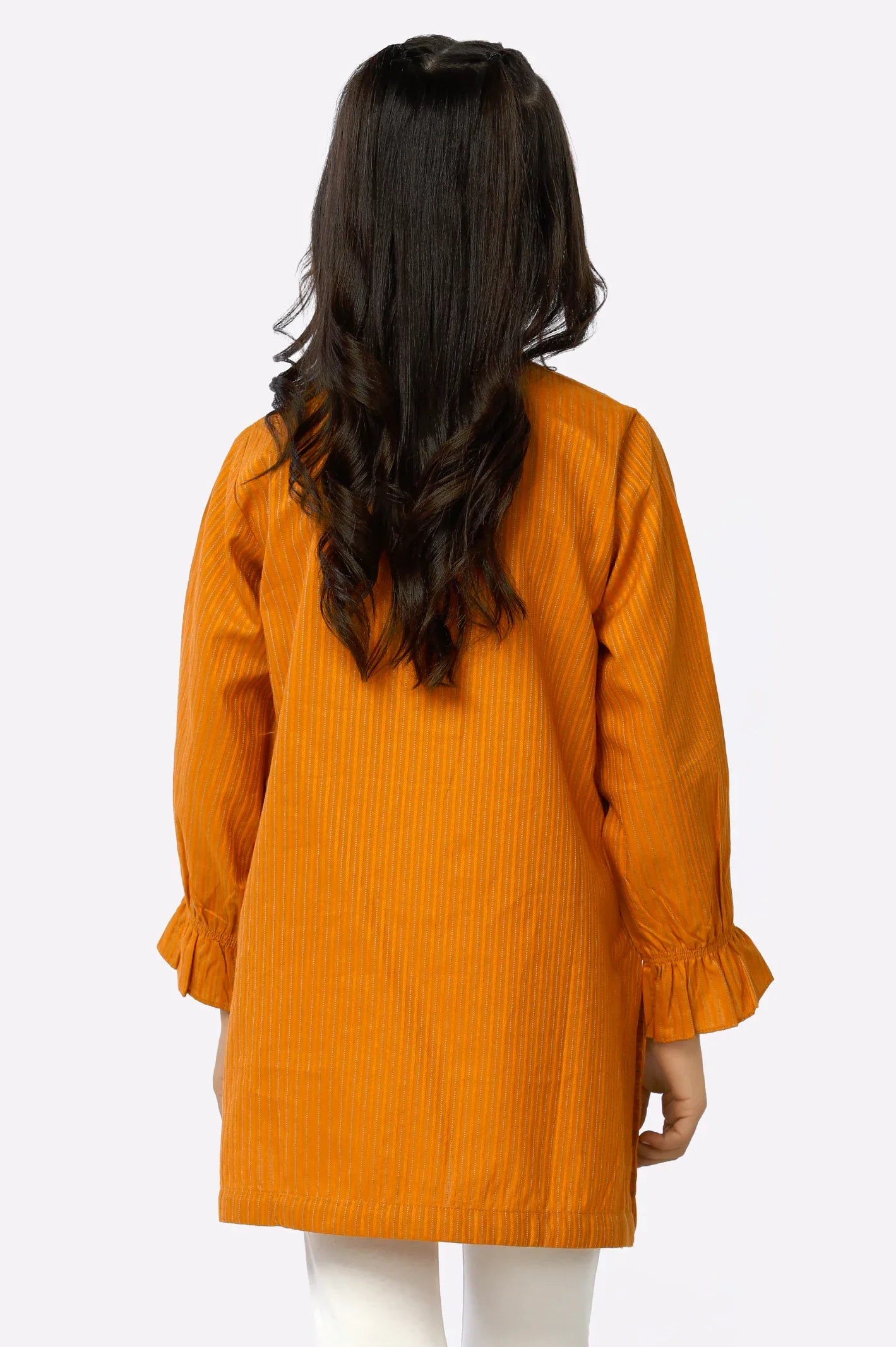 Mustard Dobby Girls Kurti From Sohaye By Diners