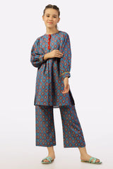Blue Printed Girls 2PC