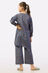 Blue Printed Girls 2PC
