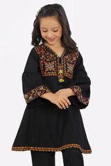 Khaddar Embroidered Girls 2PC Suit