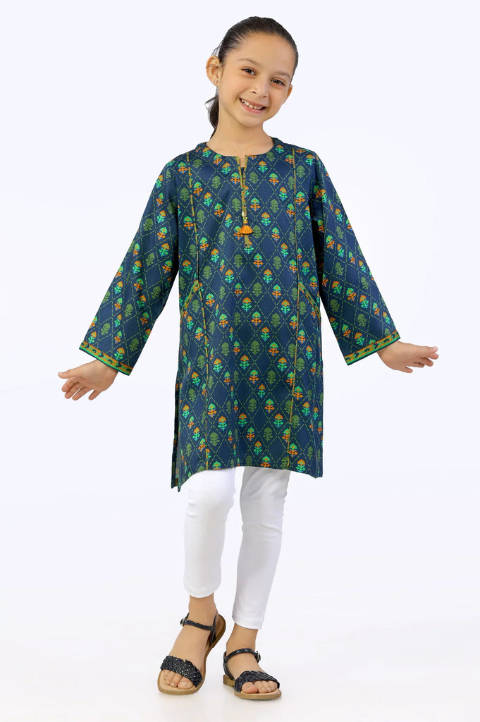Cottel Viscose Printed Girls Kurti