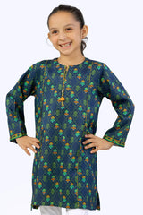 Cottel Viscose Printed Girls Kurti