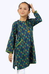 Cottel Viscose Printed Girls Kurti