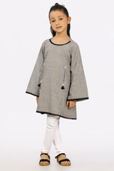 Grey Chambray Girls Kurti