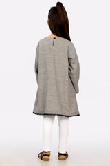 Grey Chambray Girls Kurti