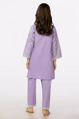 Cambric Block Printed Girls 2PC Suit