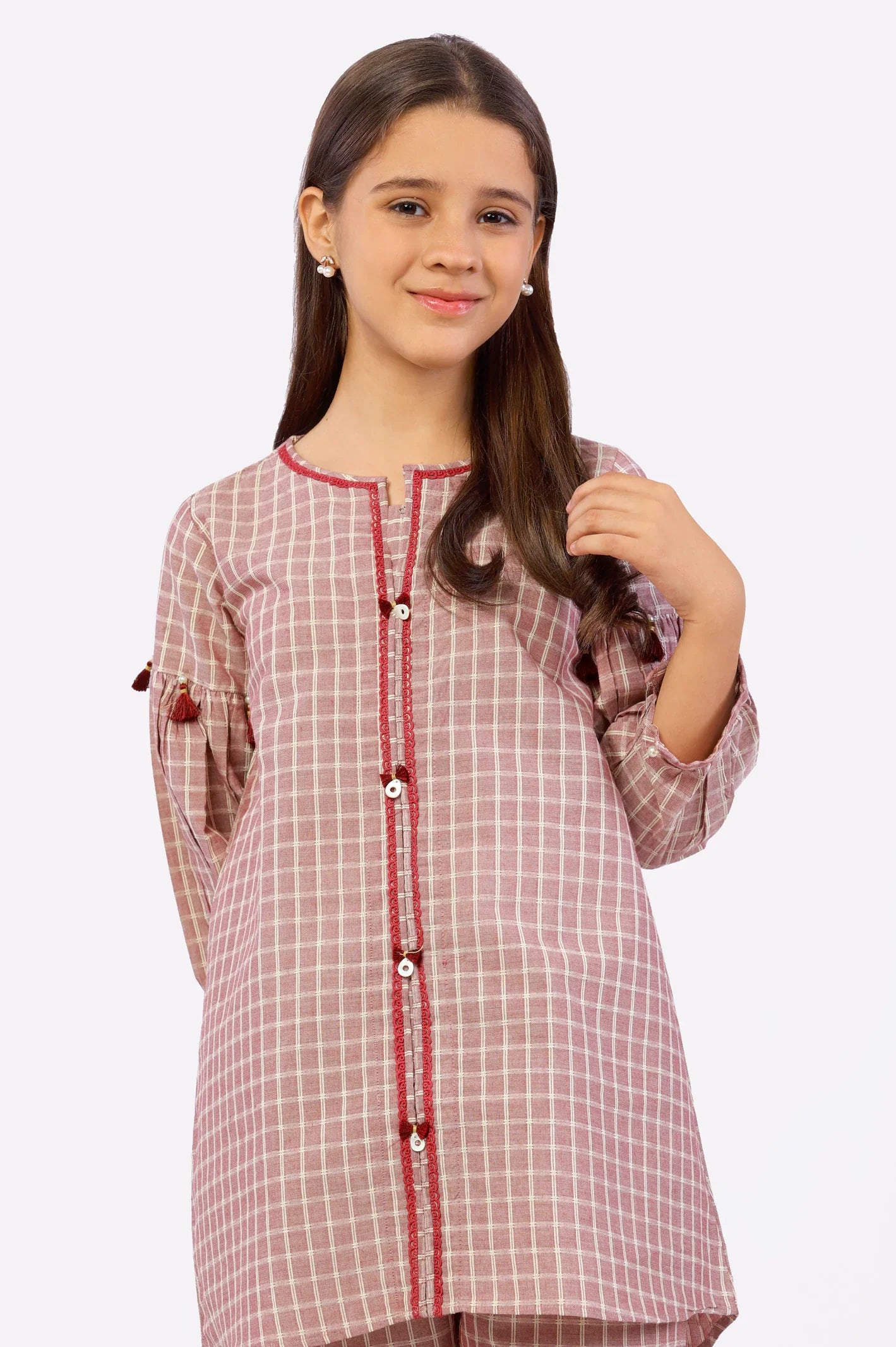 Rust Stylised Girls 2PC Suit From Sohaye By Diners