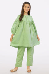 Green Girls 2PC Suit From Sohaye By Diners