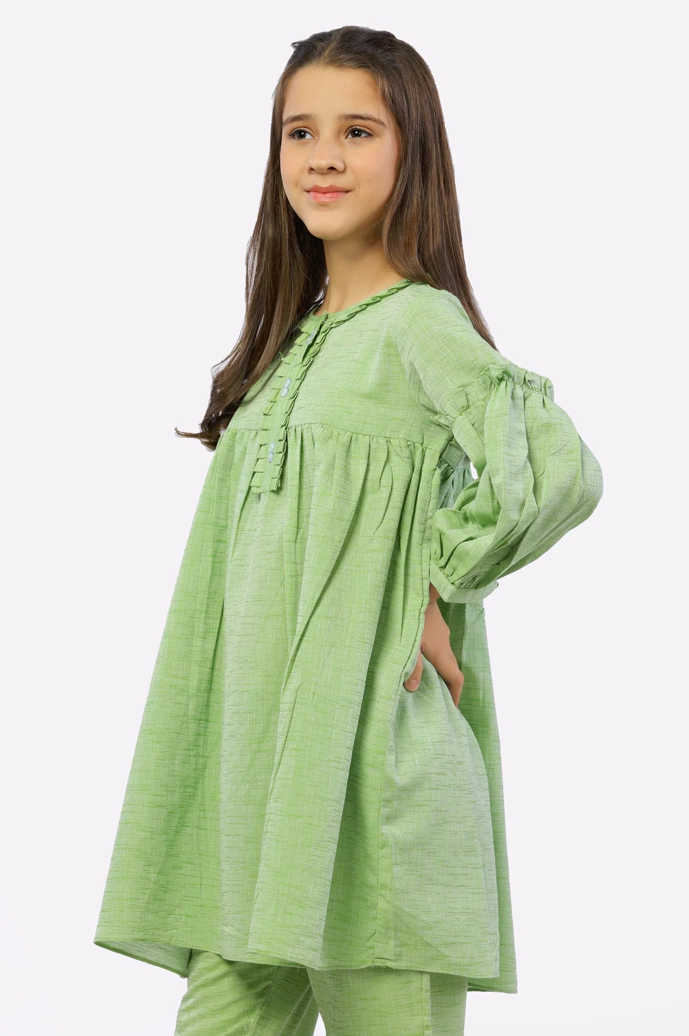 Green Girls 2PC Suit From Sohaye By Diners