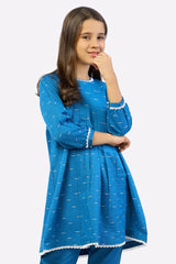 Blue Stylised 2PC Girls Suit