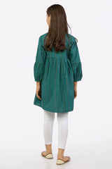 Dark Green Stylised Girls Kurti From Sohaye By Diners