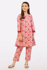 Pink Khaddar Printed Girls 2PC Suit From Sohaye By Diners