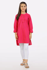 Pink Dobby Stylised Girls 2PC Suit From Sohaye By Diners