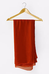 Rust Chiffon Dupatta From Sohaye By Diners