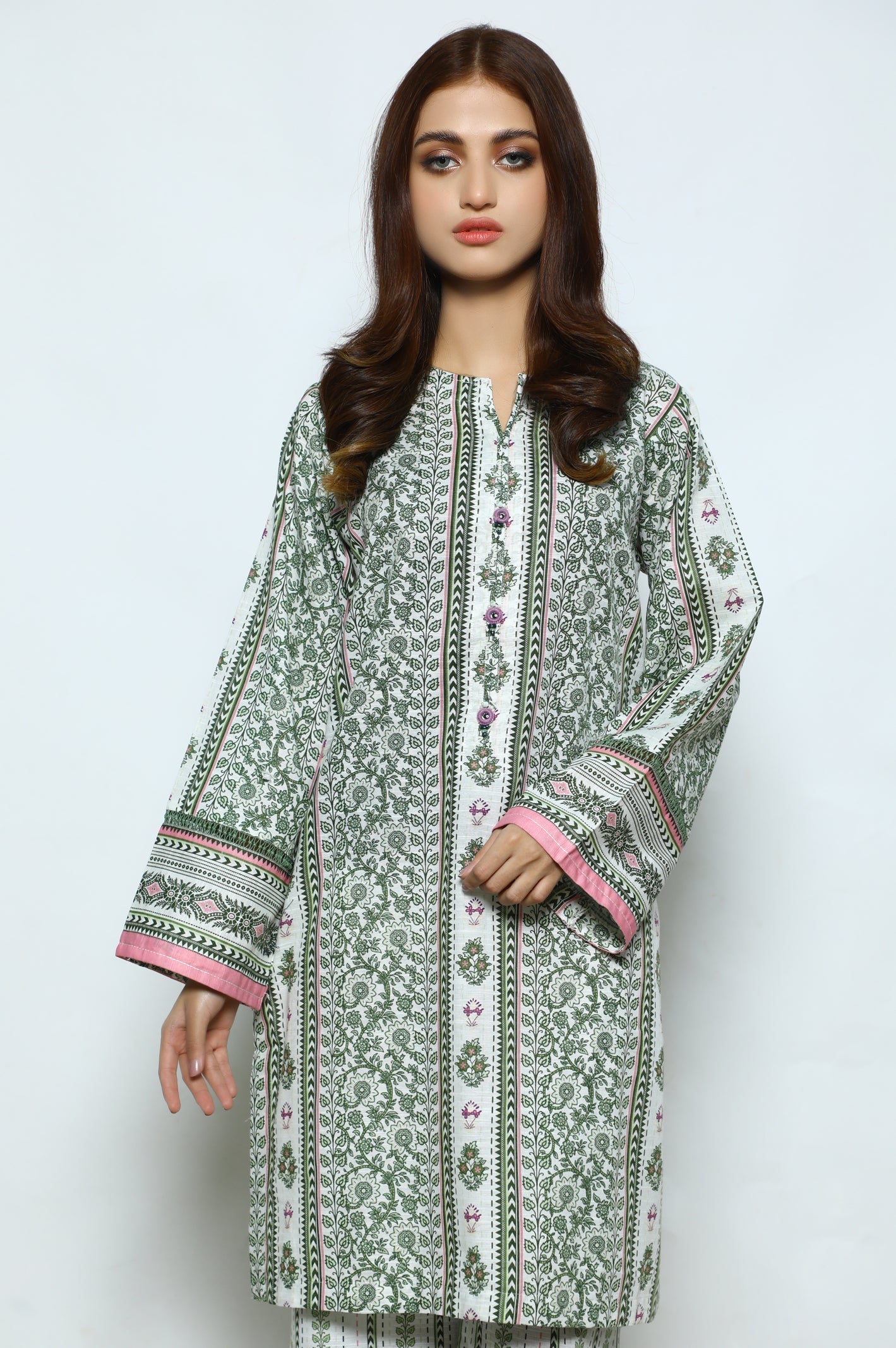 2PC Khaddar Green Suit From Sohaye By Diners
