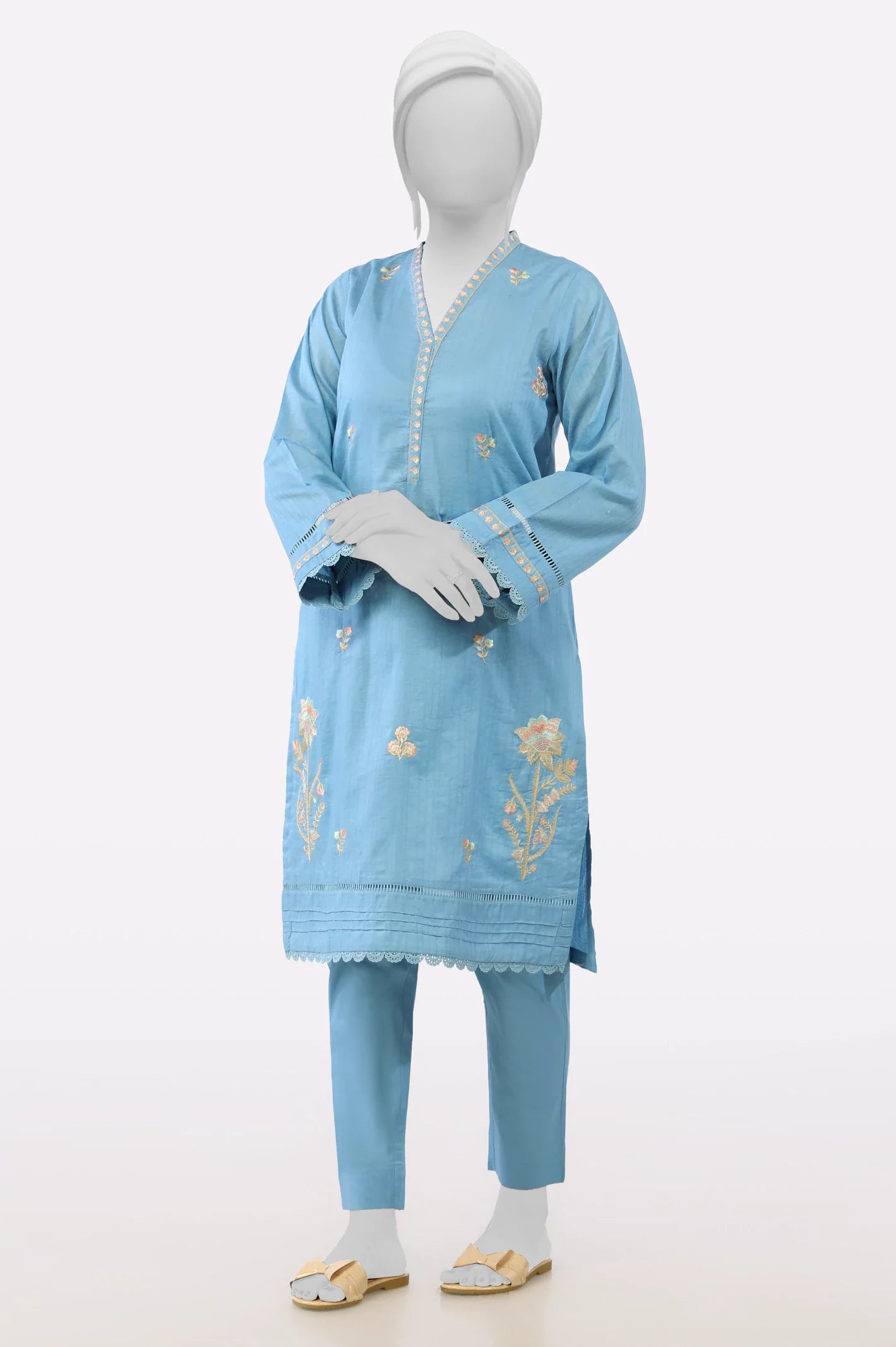 Blue Embroidered 2PC From Sohaye By Diners