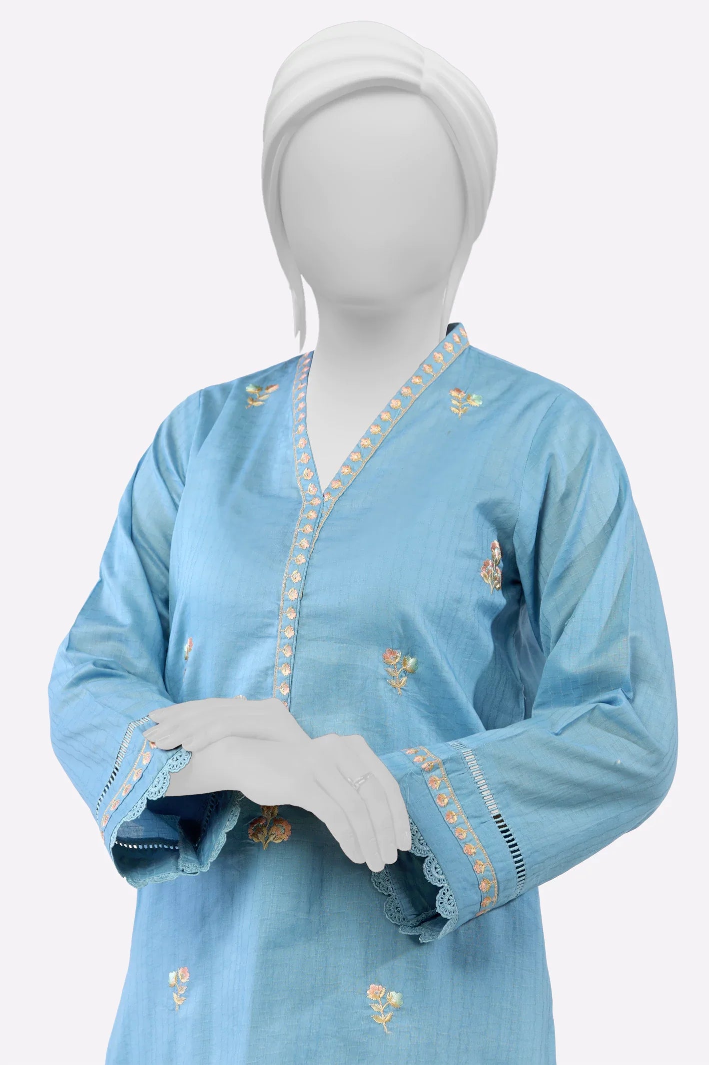 Blue Embroidered 2PC From Sohaye By Diners