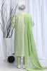 3PC Paper Cotton Light Green Suit - Diners