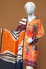3PC Lawn Orange Suit - Diners