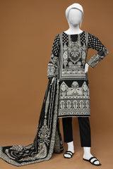 3PC Cambric Black Suit - Diners